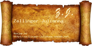 Zellinger Julianna névjegykártya